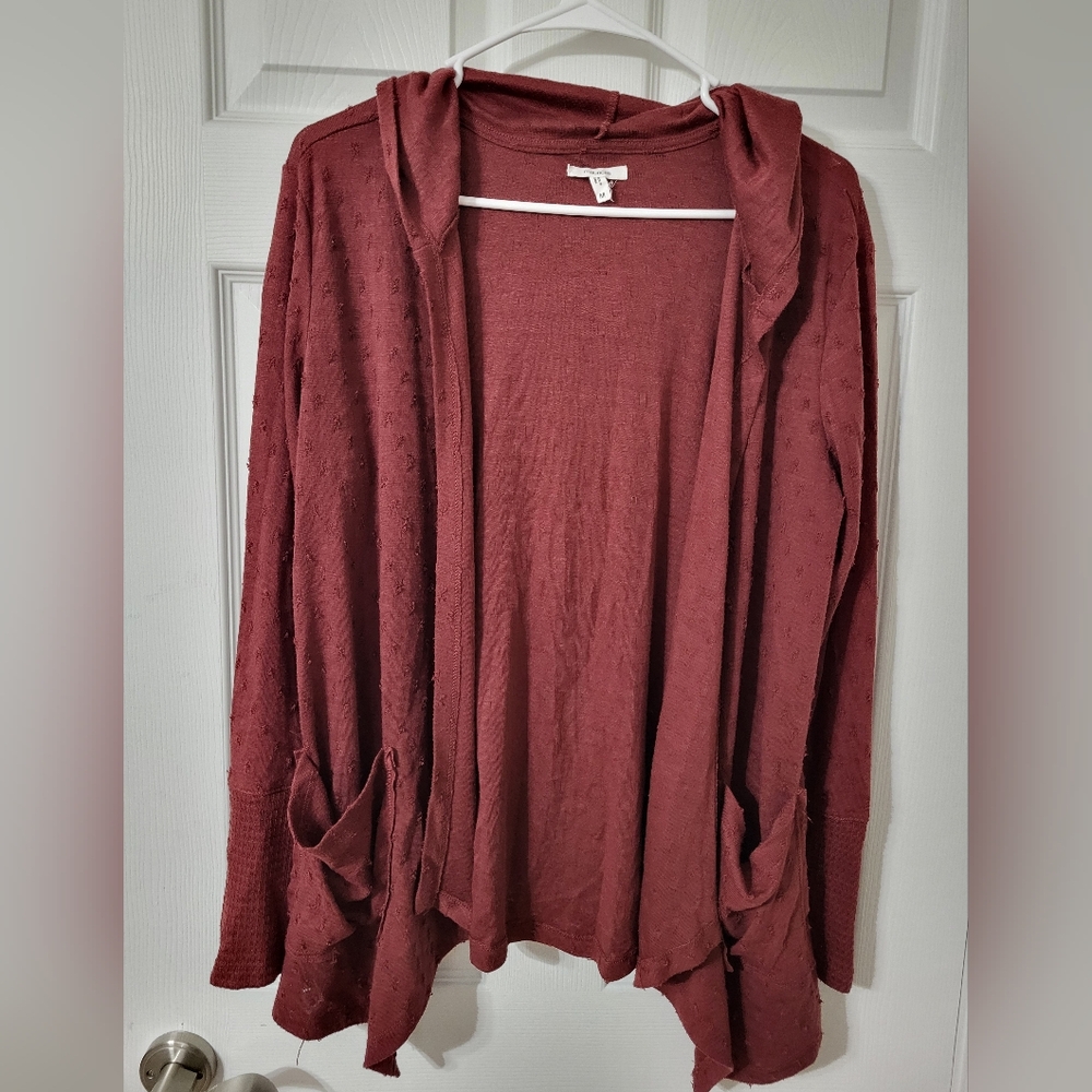Maurices, women's Medium,  grey & burgundy